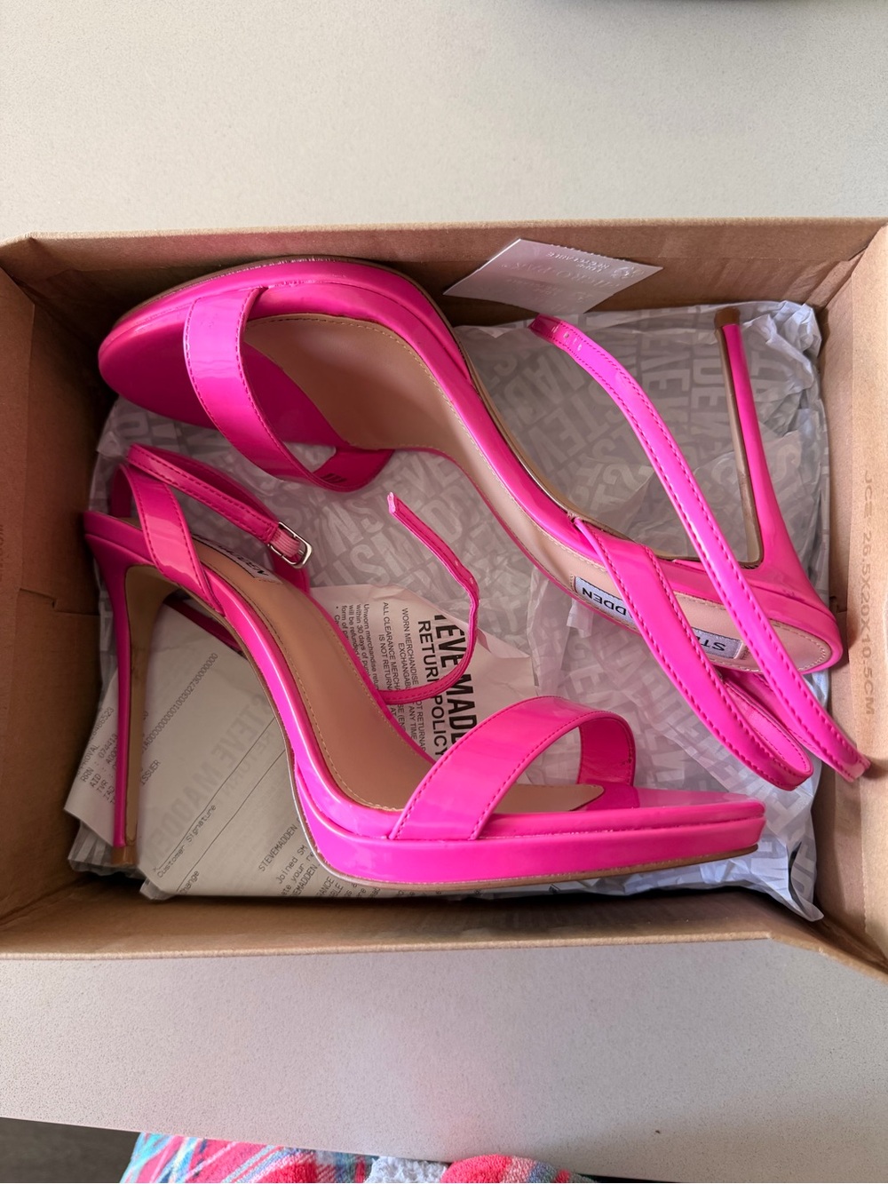 Steve Madden Hot Pink Stiletto Sandals - Women